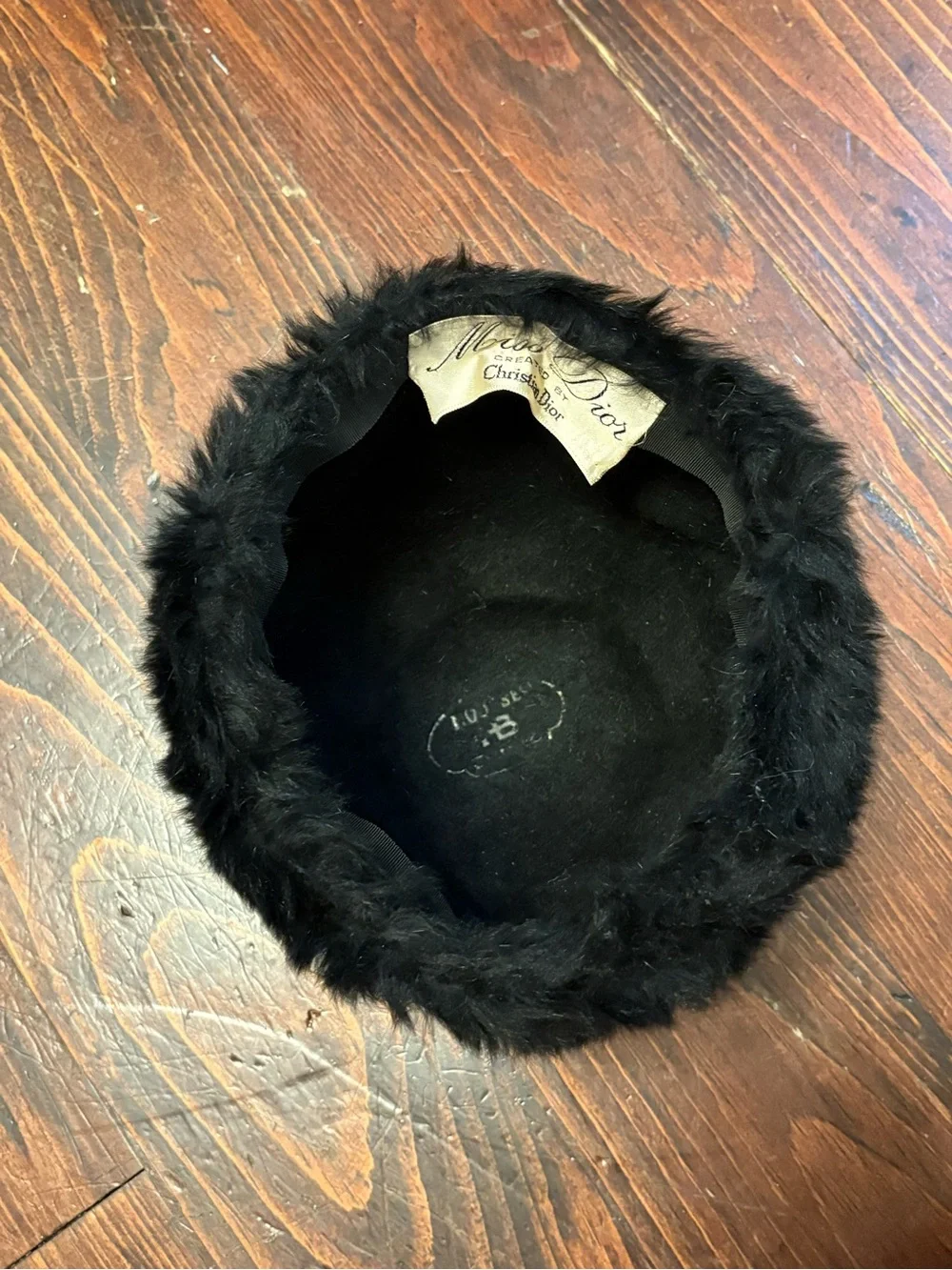 Miss Dior by Christian Dior Faux Fur Hat